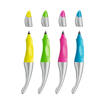 Ручка-роллер Stabilo Easyoriginal Metallic для правшей, синие чернила