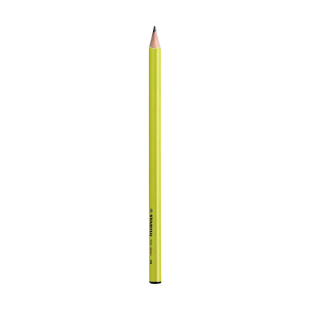 Чернографитный карандаш Stabilo Trio 363 HВ, неоновый желтый