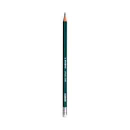 Чернографитный карандаш Stabilo Othello HB с ластиком, зеленый