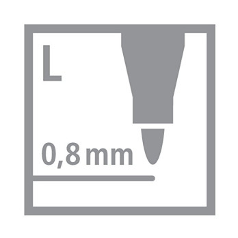 Капиллярная ручка Stabilo Greenpoint, 0.8 мм, без упаковки